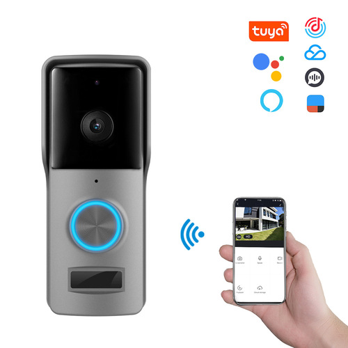 Visual intercom camera home smart wireless WiFi doorbell high-definition video waterproof graffiti visual doorbell