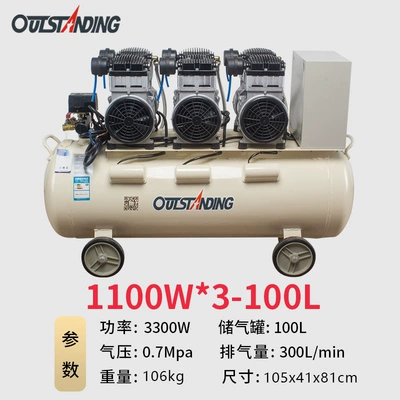 Hava kompressorları — woodworking air pump painting - 1100w3-100l