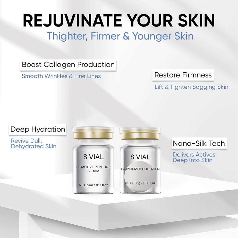 跨境Collagen Renewal胶原蛋白冻干粉 保湿精华液紧致抗皱冻干球|undefined