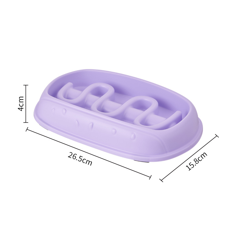 Tazón de comida lenta para perros, tazón de comida lenta para mascotas anti-asfixia, tazón de comida lenta para perros, tazón de comida para gatos anti-derrapadante, tazón de comida para perros, tazón de comida para gatos