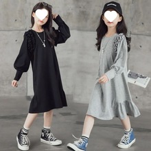 女童秋装连衣裙2025新款宽松休闲童装公主裙小女孩裙子洋气春潮流