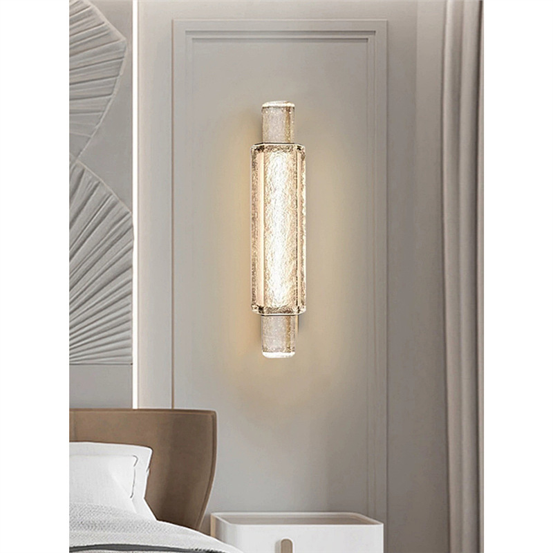 Iluminación de vestíbulo fondo de banquete de alta calidad sala de estar lámpara de pared de cristal sala de reuniones dormitorio cabecera sala de banquetes hotel fondo de pared