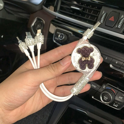 mobile phone data cable, Mobil şarj cihazları - coffee-alloy-bear-data-cable