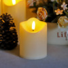 Plastic LED electronic candle, big decorations, remote control, wholesale