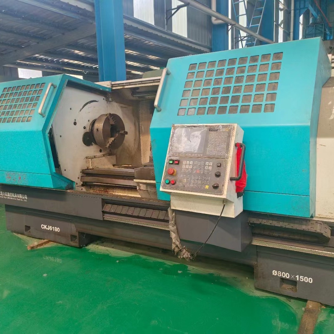 转让二手CKJ6180x1.5米数控卧式车床导轨宽度600主电机功率:11kw