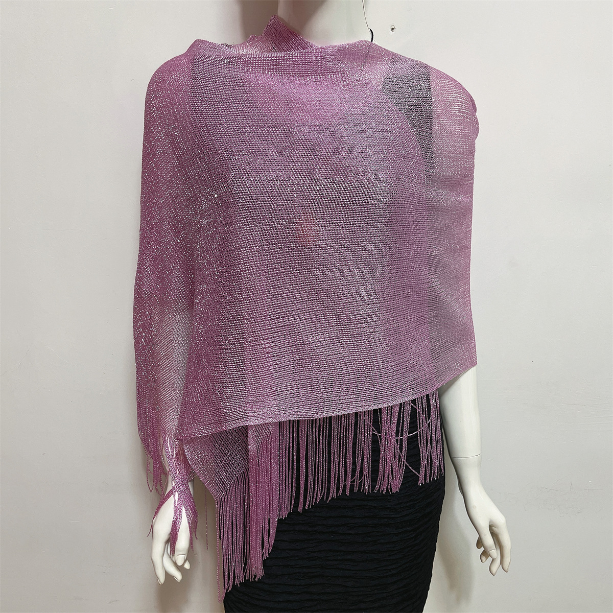 Women's Fashion Solid Color Polyester Tassel Shawls display picture 221