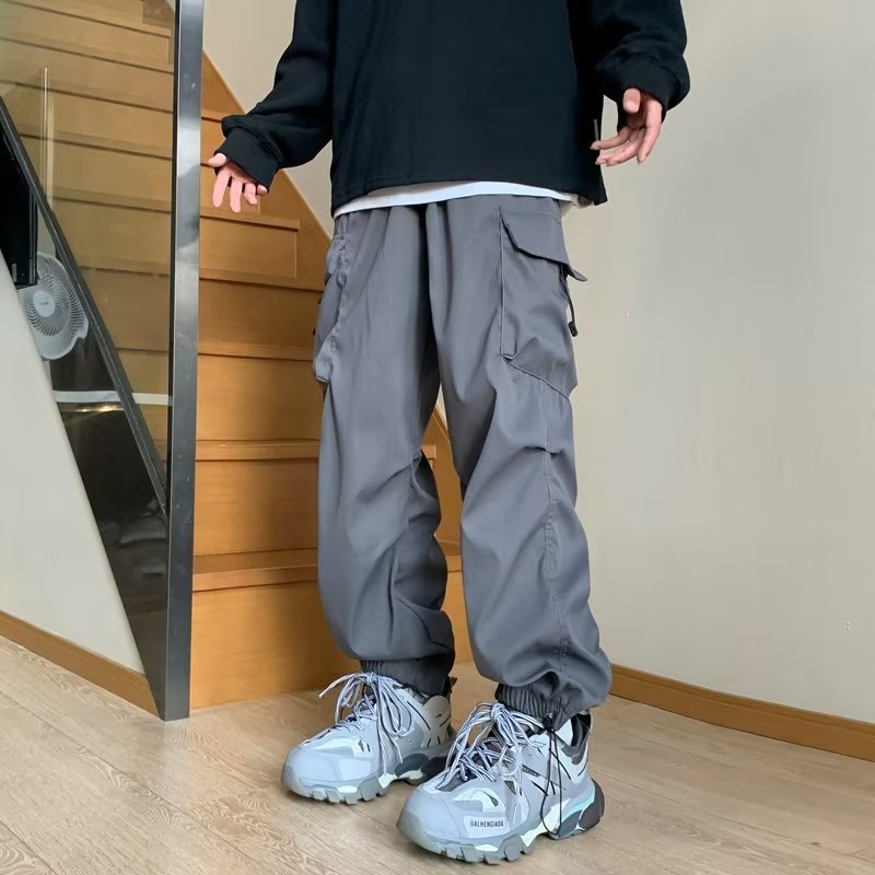 American-style Functional Waterproof Charge Pants Nylon Pants Rope-Drawdown Tooling Pants Men's Summer Professional Hiking Climber Pants