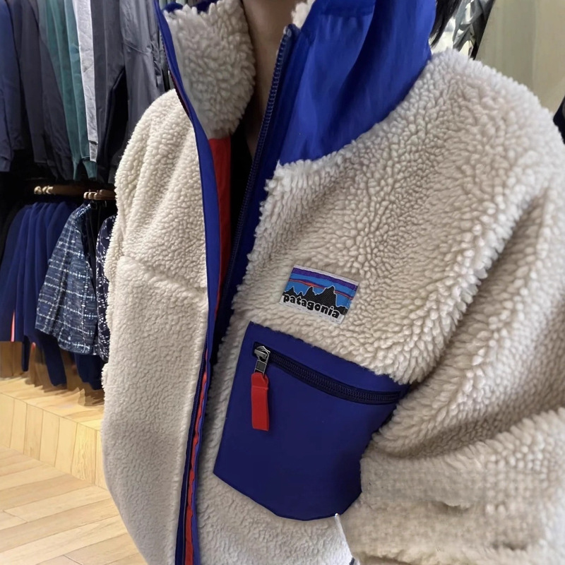 Pata Retro-X Classic Vintage Trendy Warm High-Collar Fleece Jacket Wholesale Pata Retro-X Classic Vintage Trendy Warm High-Collar Fleece Jacket Wholesale