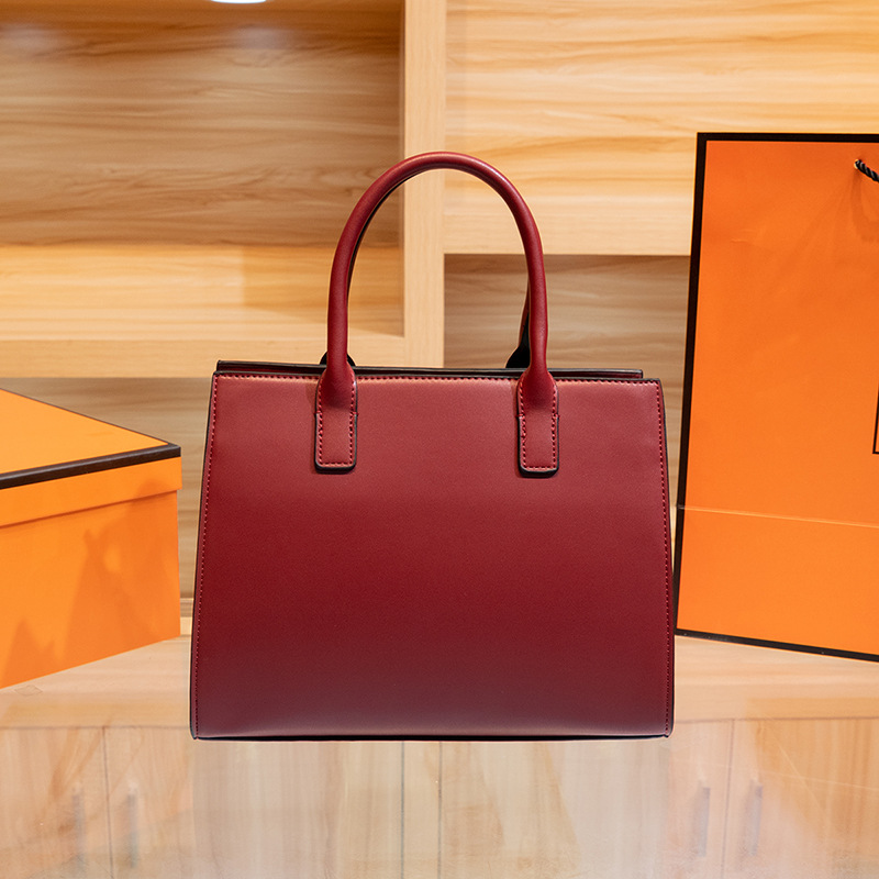 Bolso Rojo, Gran Capacidad, Estilo Kelly de Lujo Ligero, Bolso de Moda para Bodas 2025, Elegante Bolso Bandolera, Bolso para Mamá.