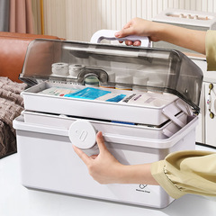 Xingyou large medicine box large capacity medicine box household medicine storage box multi-layer extra large classification household medicine box