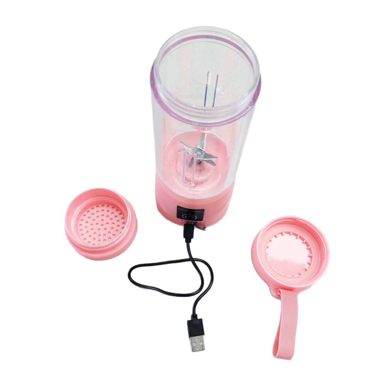 Transfronterizo multifuncional USB cargar taza de jugo portátil mini exprimidor de frutas mezclador de jugo eléctrico cargador de taza