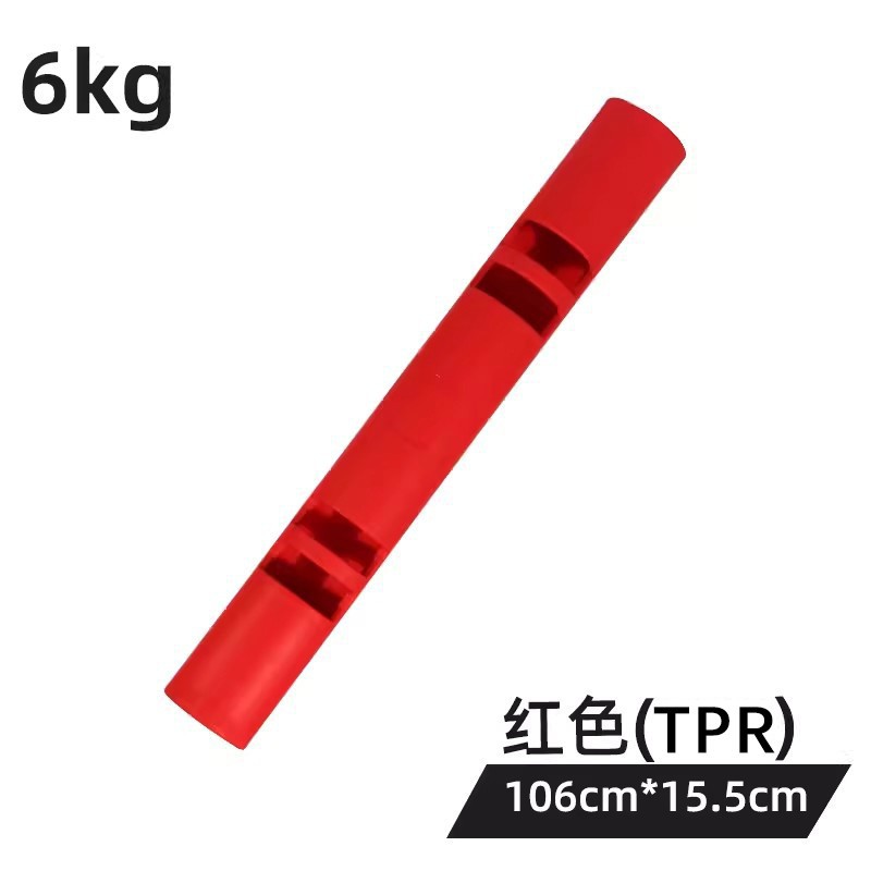 빨간색 6kg TPR, 길이 106cm 기본 트레이닝
