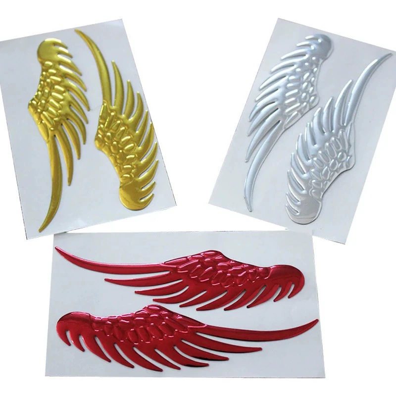 Крылья ангела орла крыло автомобильная наклейка персонализированная 3D крыло автомобильный логотип мягкий резиновый хвост наклейка для тела автомобиля украшения J94
