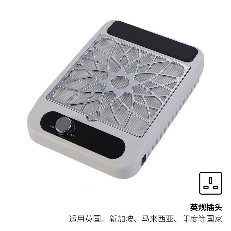 Aspirador de uñas de succión grande transfronterizo 80W aspirador de escritorio de uñas de almacenamiento de energía de carga inalámbrica japonesa de alta potencia