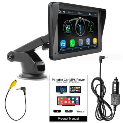 Cross-Border New Product 7inch Pnd Portable Wireless Carplay Portable Screen Car Player Multimedia Bluetooth (Car mp4) - host-b5300-dual-mode-ips-screen