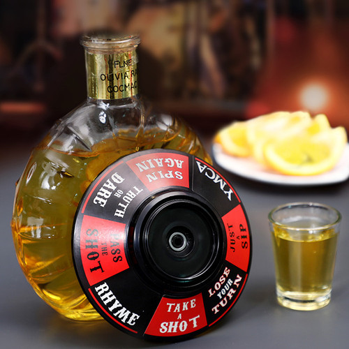 Bottle Pointer Game Arrow Wine Glass Drinking Game SPIN THE BOTTLE Bar Game Set