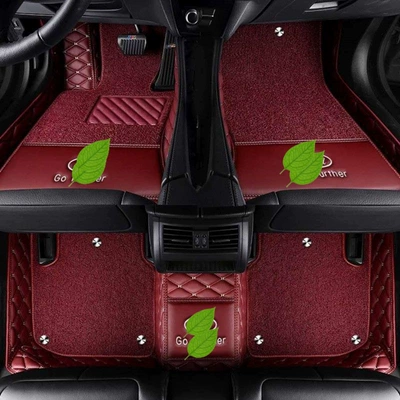 Modelə uyğun ayaqaltı, Suitable for Ford Focus - ruiji-double-layer-burgundy-burgundy-silk-loop