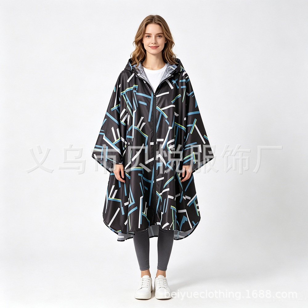 Poncho Impermeable Ligero Tipo Capa, Transpirable, para Ciclismo y Uso al Aire Libre image 43