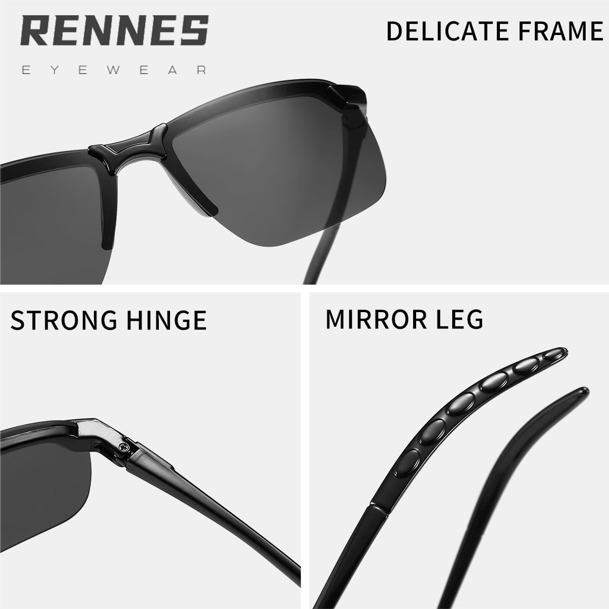 Los nuevos niños al por mayor de moda personalizada medio-Marco al aire libre bicicleta deportes gafas de sol a prueba de UV