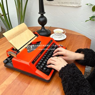 Popular Italian Rover Mechanical Old-Fashioned Typewriter Retro English 1980S Normal Use Children's Day Gift