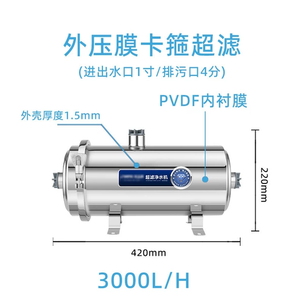 PVDF membrane 159 pipe diameter 3000L