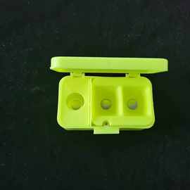 钓鱼粘粉盒粘米摇三摇沾粉空钩粘粉饵料盒支架地插沾饵盒蘸米饵盘