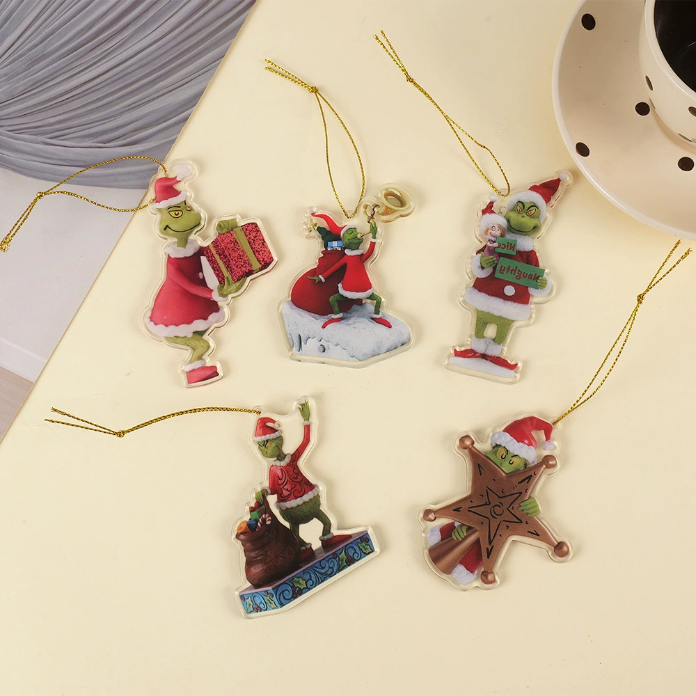 Акриловый брелок с мультяшным персонажем, двусторонний прозрачный кулон, звезда, анимационный периферийный кулон