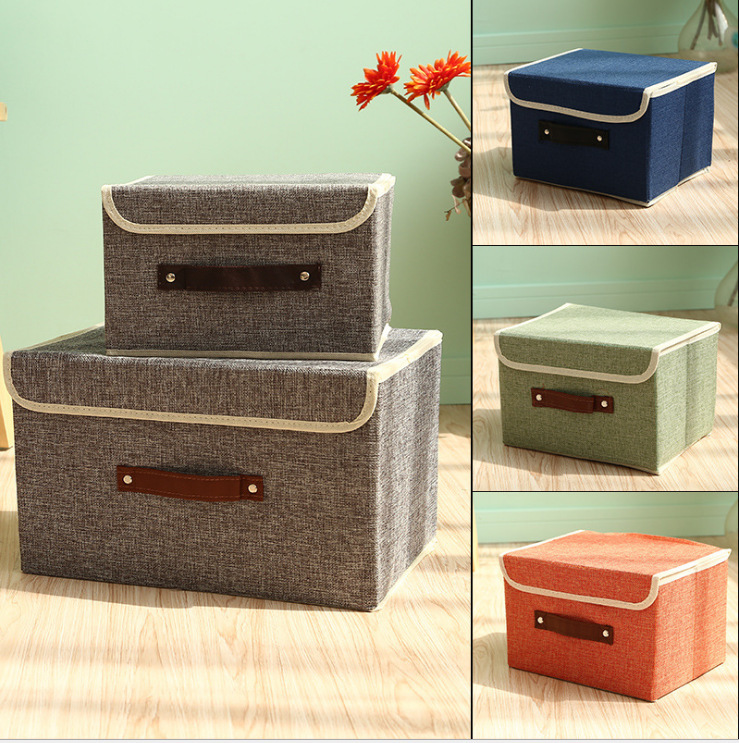 Boîte de rangement en tissu pour organisation et placard_voghion.com