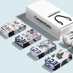 男士內褲個性潮流夏季冰絲印花透氣青少年運動中腰褲頭內褲男批發