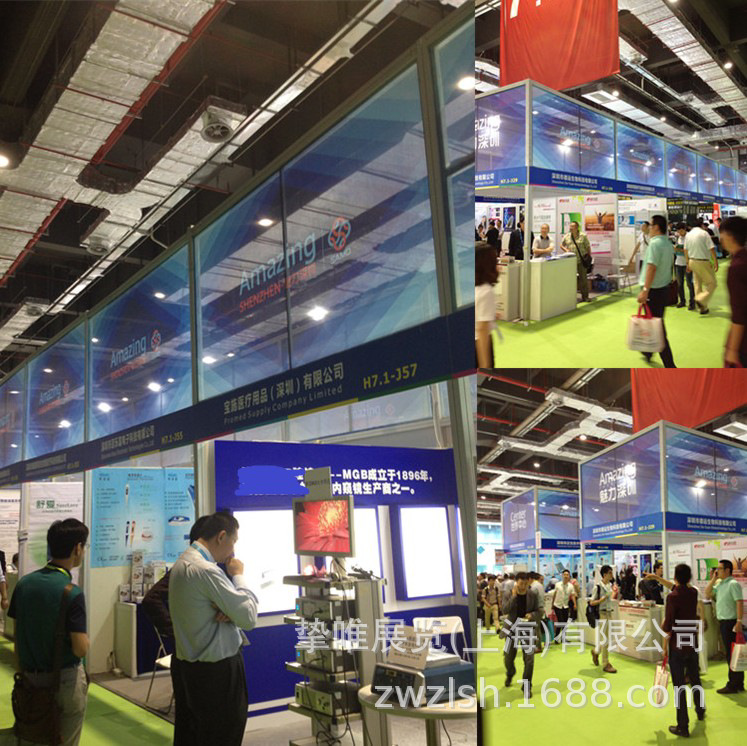 展览40-60--80-100-120铝合金四槽方柱展会摊位设计制作 工厂直供