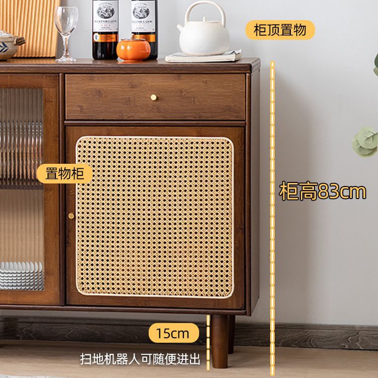 Armario aparador montado en la pared de la cocina casera gabinete bajo moderno minimalista de madera maciza sala de estar gabinete de té armario de almacenamiento