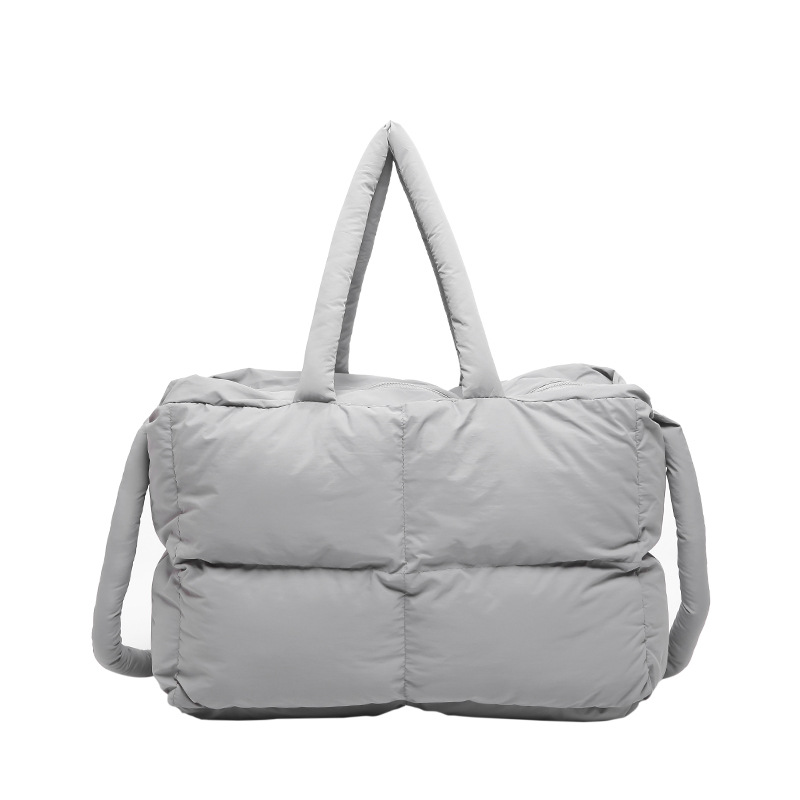 Libro rojo pequeño bolso de ropa de algodón bolso de plumón para mujeres 2024 gran capacidad bolsa de ocio bolsa de hombro para mujeres de viaje bolsa de mano