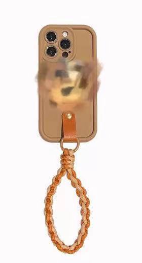 ProMax par Apple 14 caja del teléfono para IP13/12 Vino rojo café oso tridimensional IPhone15/15