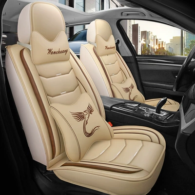cushion summer ice silk seat cover — Seat cushion, seat cover - warm-rice-deluxe-edition-full-leather