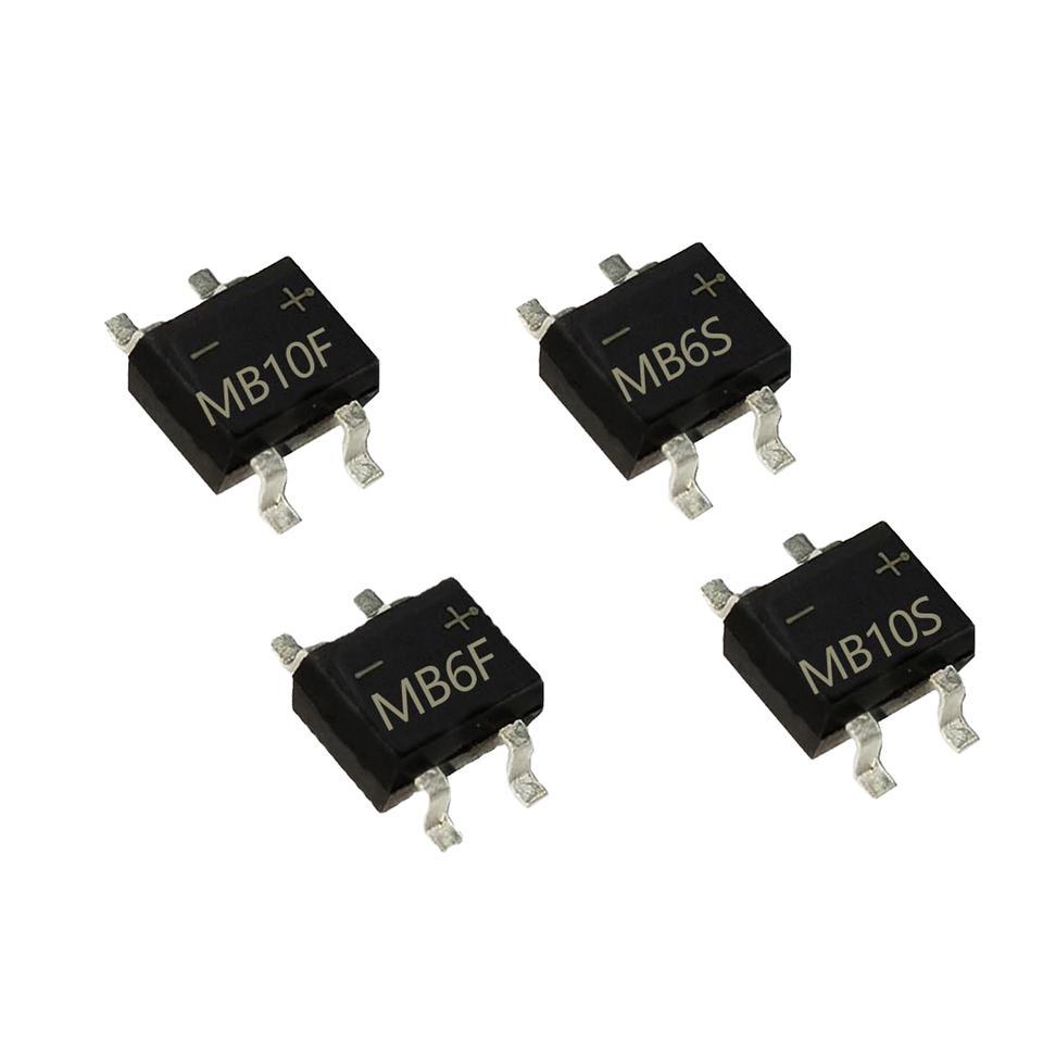 超薄型 整流桥堆MB10F 0.8A600V SOP-4迷你桥 工厂直营全系列桥堆