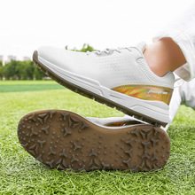 新款男士高尔夫球鞋大码高尔夫训练运动鞋钉鞋草地运动鞋休闲鞋