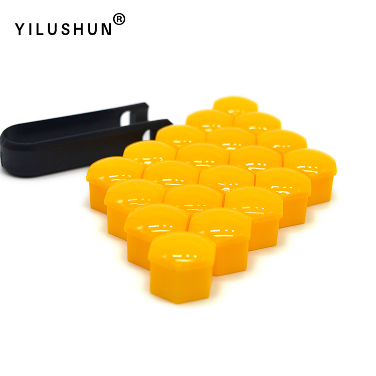 17mm 19mm 21mm universal del neumático de coche tapón rosca cubo decorativo plástico tuerca cubierta protectora