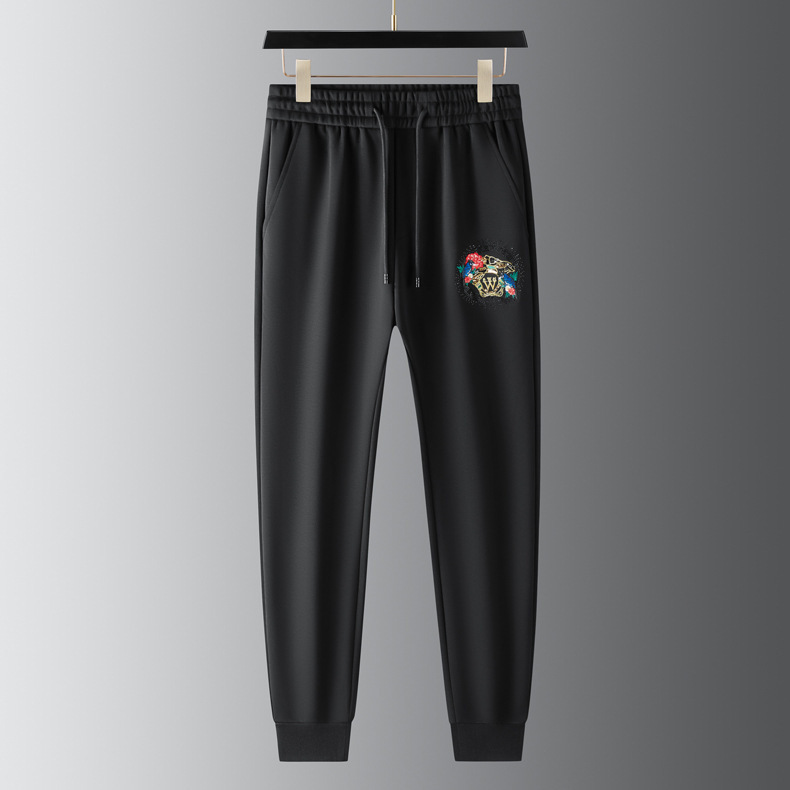 Men's Pullover Sweater And Track Pants Set With Sequin Embroidery_voghion.com