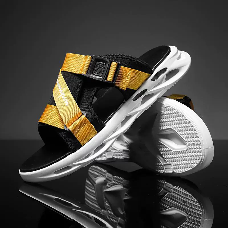 Вьетнамские тапочки мужские модные нескользящие туфли мужские 2024 новые летние напольные мужские пляжные туфли