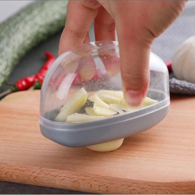 Multi-functional household garlic cutter manual press type garlic slicer garlic pureer