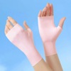 Summer silk thin gloves for manicure, fingerless