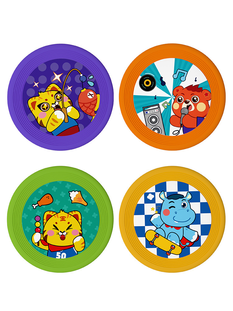 Frisbee de los niños de Kindergarten suave Boomerang deportes de seguridad Frisbee de espuma al aire libre niño escondite placa juguete hecho a mano