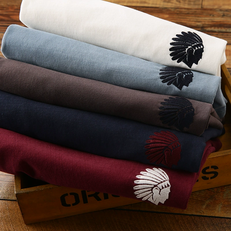 Заказ из Гонконга! Модно и выгодно! Хлопок, обработанный методом стирки! Новая мужская повседневная однотонная футболка с короткими рукавами на весну и лето Z