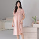 Nightgown Women's Summer Cotton Short-sleeved Thin Summer Nightgown 2025 New Mother Summer Pregnant Women's dress