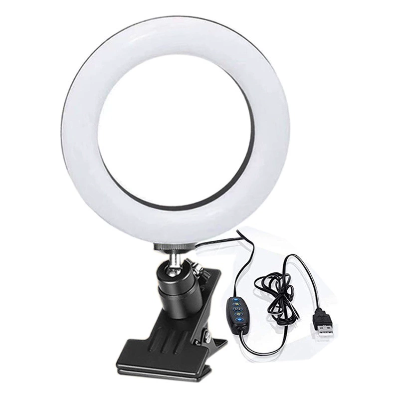 4-дюймовый алюминиевый корпус 5 Цветовая температура компьютерная видеоконференция живой заполняющий свет 12 см пятицветный температурный зажим красота кольцевой свет