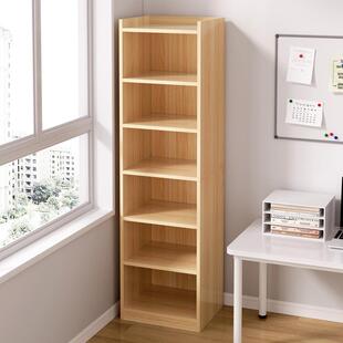 Bookshelf Floor-Standing Storage Rack Sandwich Vertical Student Bookcase Vertical Cabinet Living Room Corner Corner Does Not Take up Space