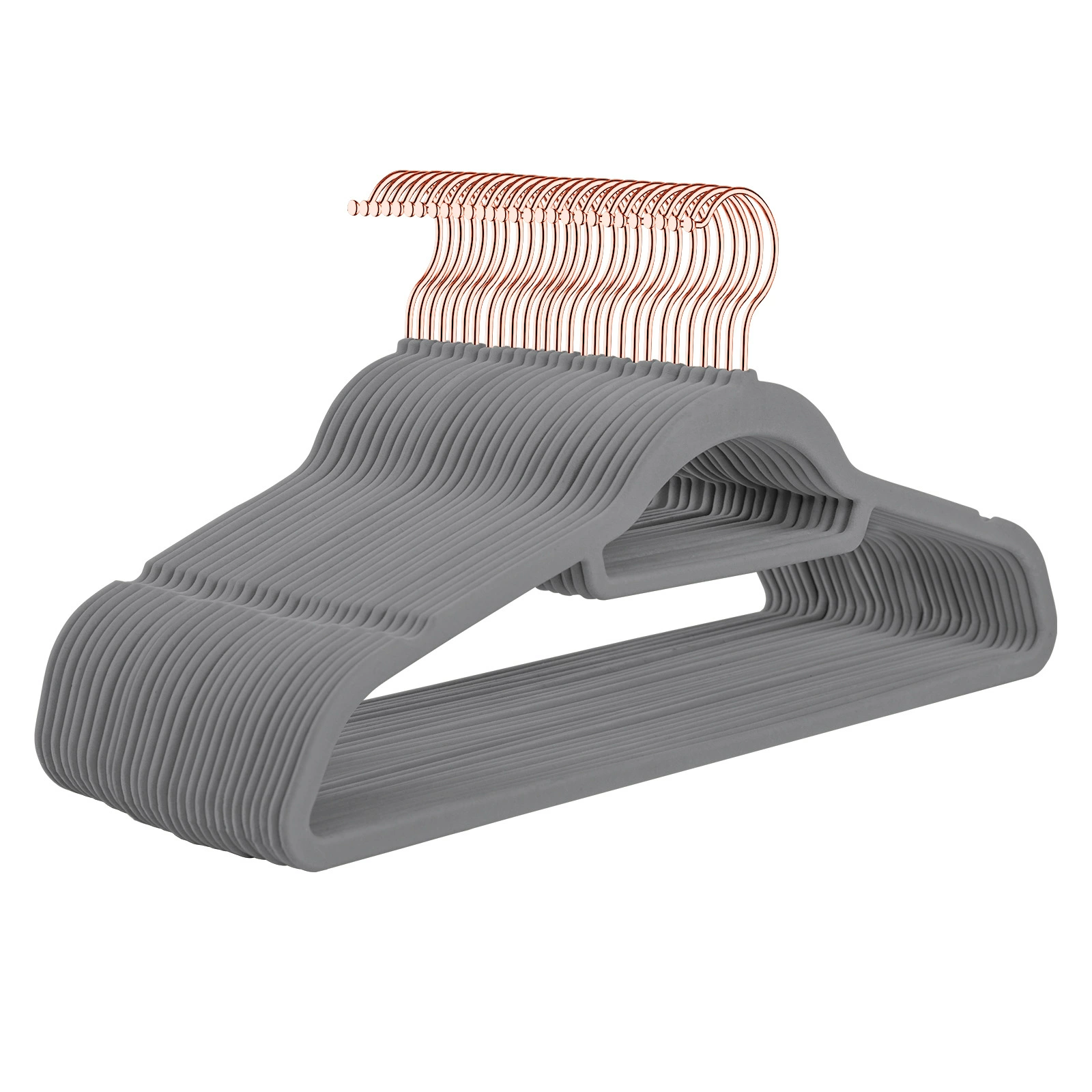 Плюшевый не-slip держатель для одежды, 45 см, розово-золотой swivel крючок