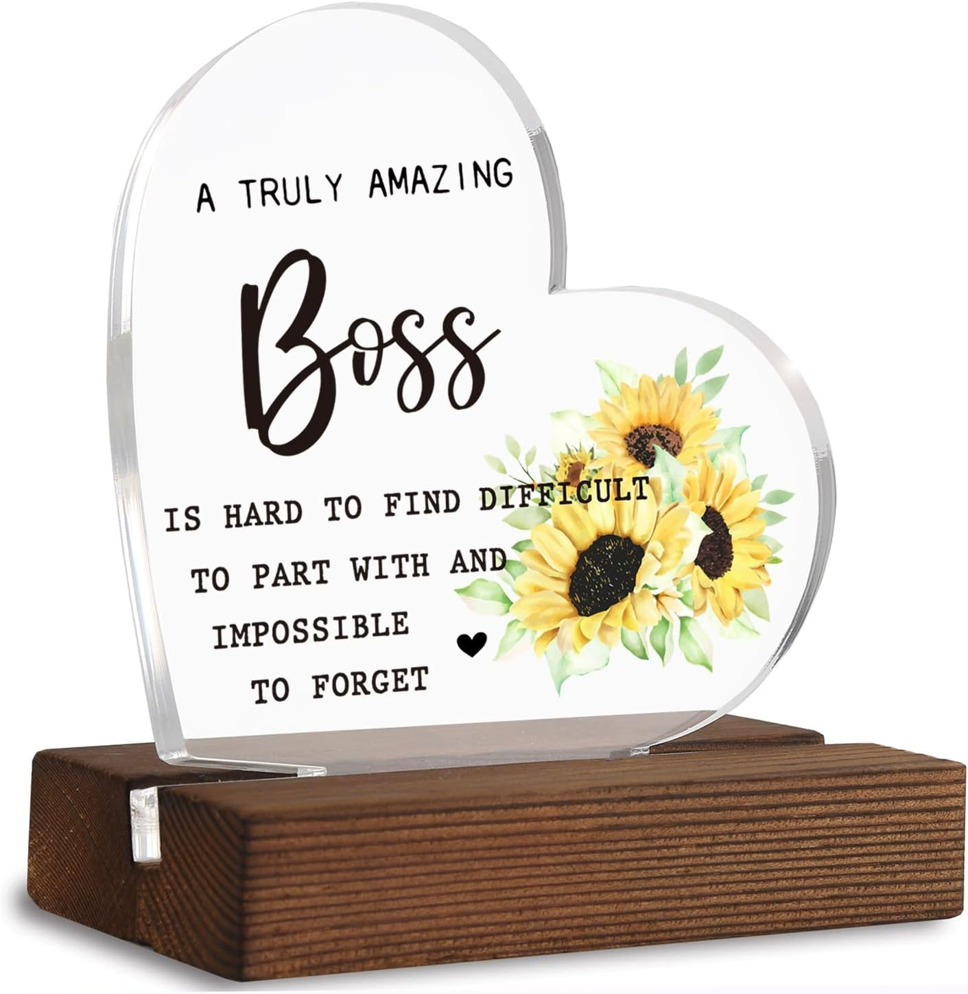 Трансграничные прозрачные акриловые украшения в форме сердца Памятная исповедь Подарочная мебель для стола Деловой подарок Настольные украшения