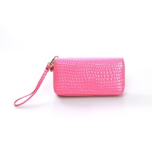 厂家直供PU皮钱包动物纹路皮包双层多卡位女士钱包手提零钱包定制