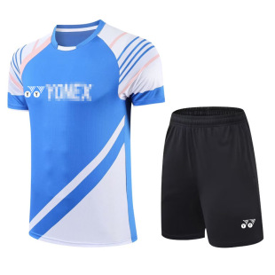 New Yy Badminton Clothing for Men and Women, Quick-Drying Sweat-Wicking Tops, Summer Breathable Competition Sportswear, Table Tennis Training Clothes